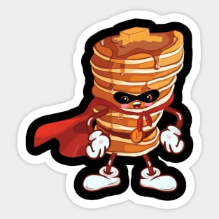 Captain pancake kawaii hero Butter Sticker